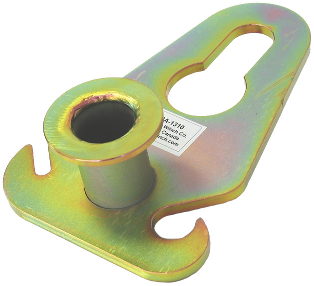 TREKPLAAT MET HAAK VOOR KETTING OF TOUW