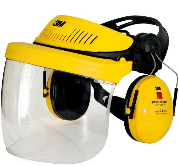 GEZICHT-GEHOORBESCHERMER TRANSPARANT VIZIER